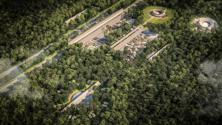 Estación de Nuevo Xcán del Tren Maya, este será su diseño